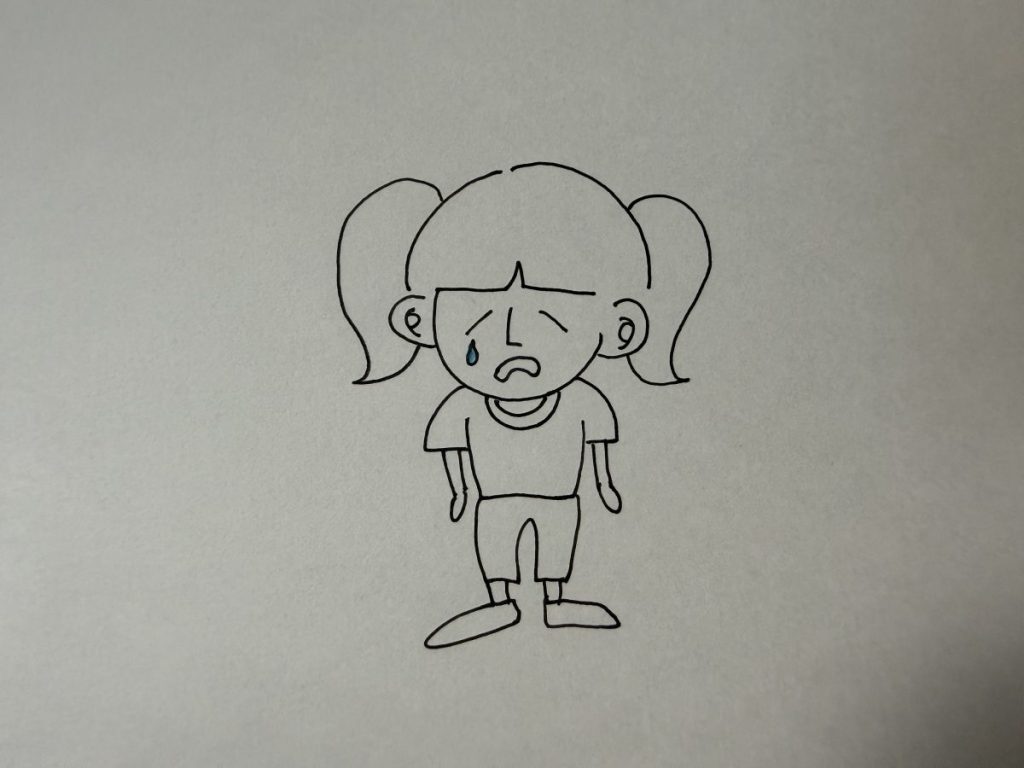 ドリームボックスを見て泣いている当時のトングさんの画像
