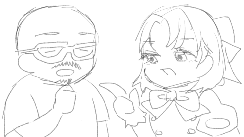 ちゃありぃさんの記念すべき第1回目のインタビュー中のイメージイラスト