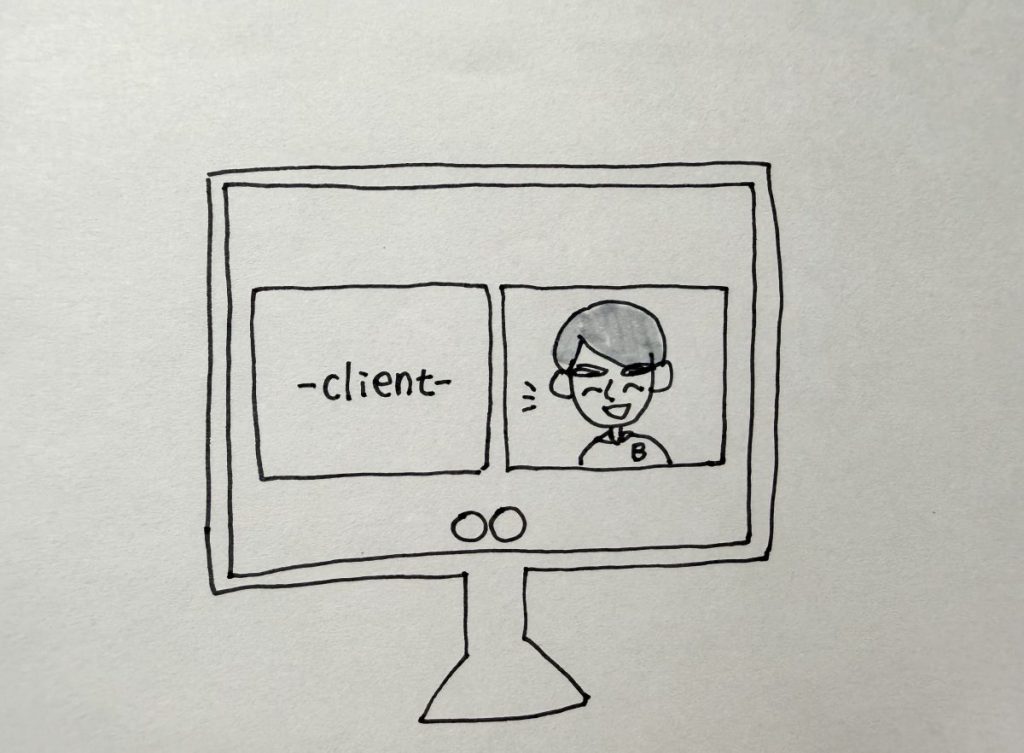 Daiのセールスを覗いてみる。「ある日の仕事」はこんな感じという見出しのイラスト