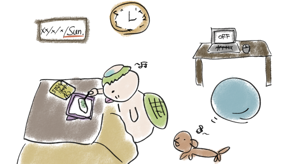 【筆者の友人の体験】土日の時間を使った副業の限界という見出しの記事のイラスト