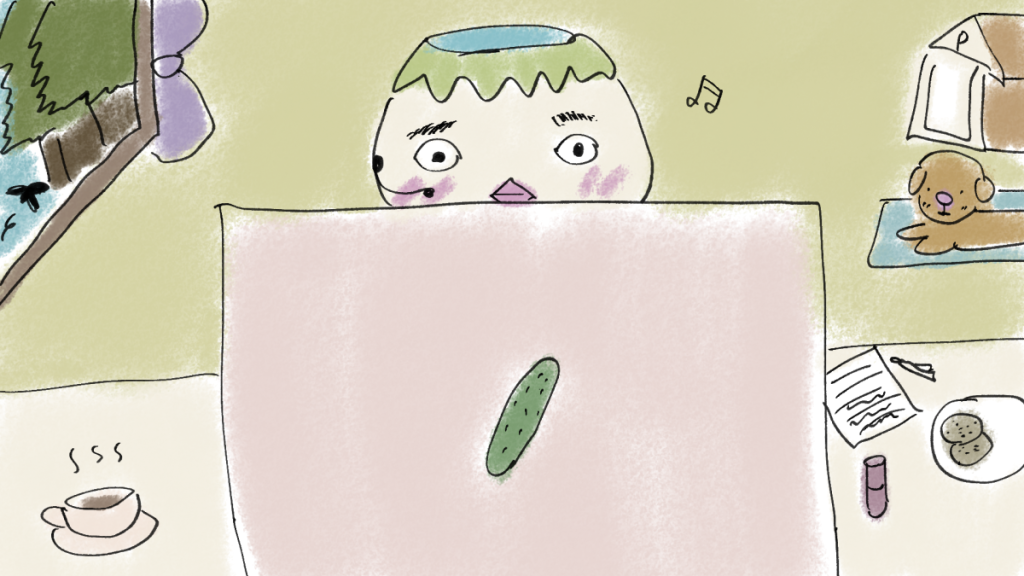 在宅で仕事をしている人
